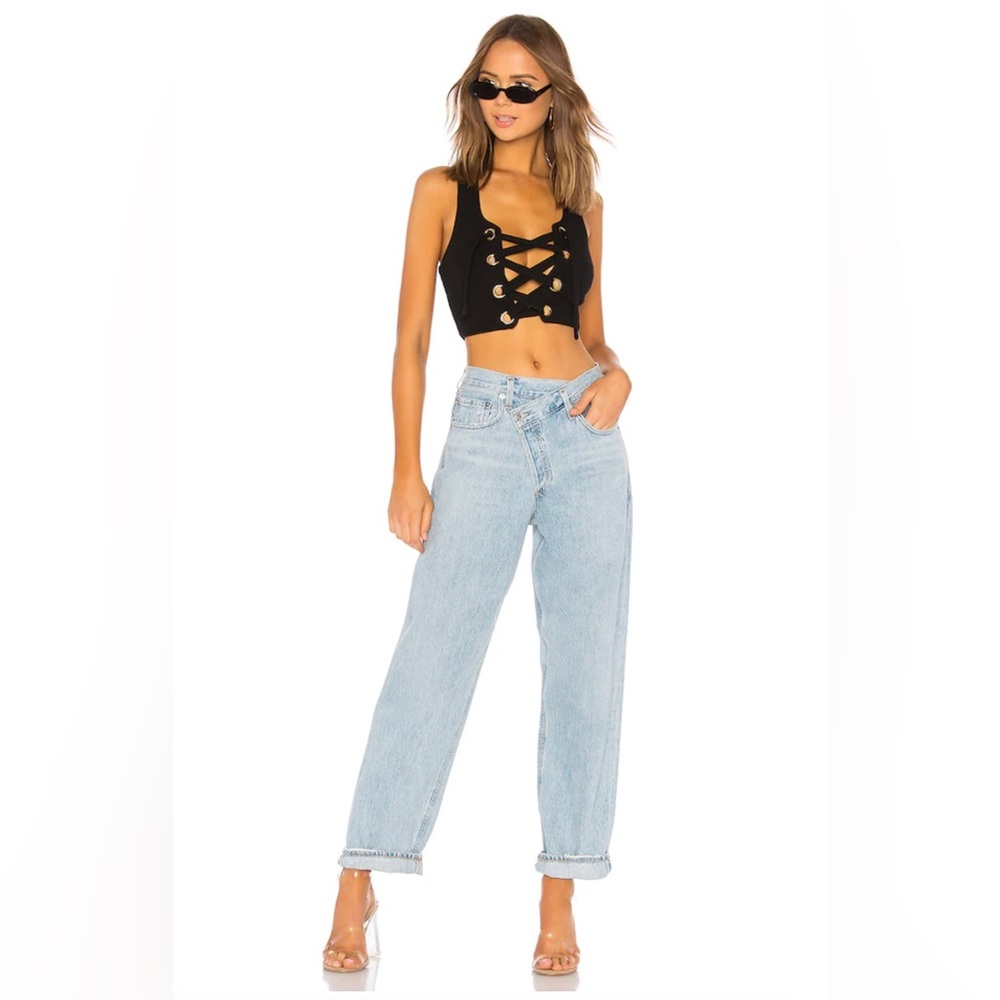 Agolde Criss Cross Upsized Jean in Suburbia